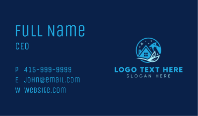 Eco Clean House Business Card Image Preview
