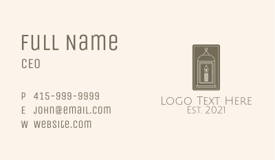 Vintage Candle Case  Business Card Image Preview