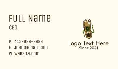 Modern Walking Shoes Business Card Image Preview