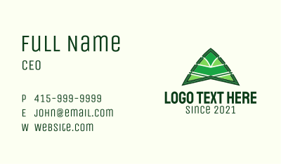Modern Camping Tent  Business Card
