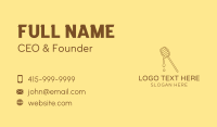 Brown Organic Honey Dipper Business Card Image Preview
