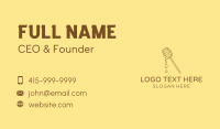 Brown Organic Honey Dipper Business Card Design