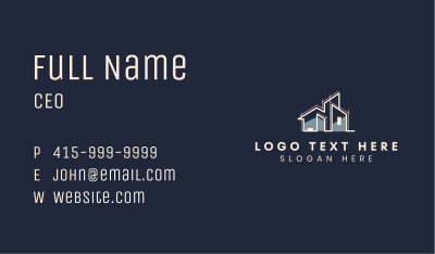 House Building Architecture Business Card Image Preview