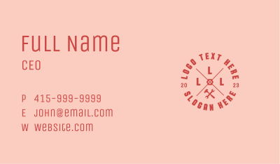 Hammer Wrench Mechanic Business Card Image Preview