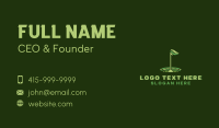 Flag Golf Course Business Card Image Preview