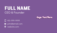 Playful Cursive Firm Business Card Image Preview