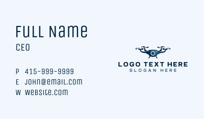 Drone Camera Lens Business Card Image Preview