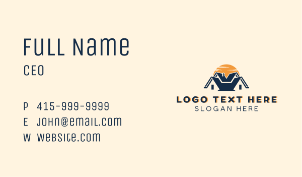 Housing Roof Maintenance Business Card Design Image Preview
