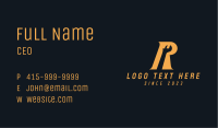 Mechanic Wrench Letter R Business Card Image Preview
