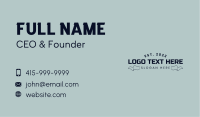 Ribbon Banner Wordmark Business Card Image Preview