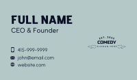 Ribbon Banner Wordmark Business Card Image Preview