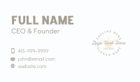 Natural Bee Wordmark  Business Card Image Preview