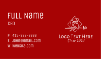 Medieval Soldier Outline  Business Card Image Preview