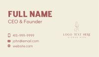 Feminine Woman Nude Fashion Business Card Image Preview
