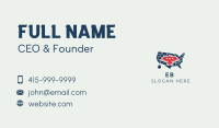 America Eagle Map Business Card Design