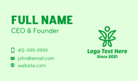 Green Healthy Person Business Card Image Preview