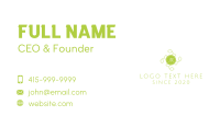 Green Tea Leaves Lettermark Business Card Image Preview