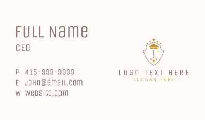 College Academy Letter Business Card Image Preview