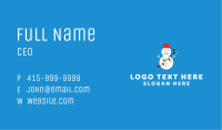 Christmas Snowman Mascot Business Card Image Preview