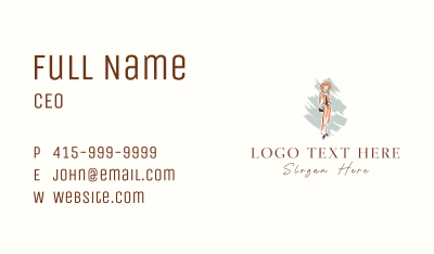 Woman Fashion Model Business Card Image Preview