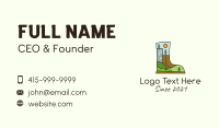 Outdoor Hiking Boots Business Card Image Preview