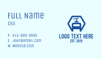 Blue Hexagon Sanitizer Business Card Image Preview