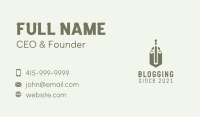 Green Sword Scale  Business Card Image Preview