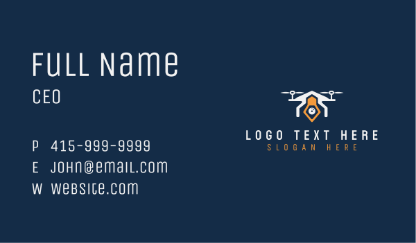 Drone Rotor Videography Business Card Design Image Preview