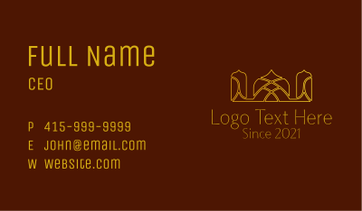 Religious Arabic Temple Business Card Image Preview