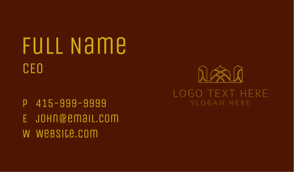 Religious Arabic Temple Business Card Design Image Preview