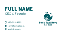 Minimalist Baby Whale Business Card Image Preview