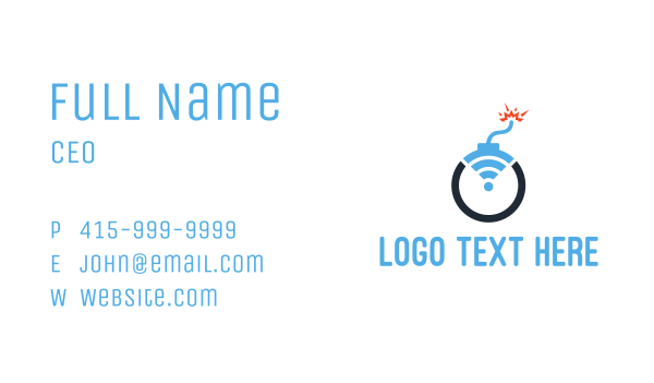 Boom Wifi Business Card Design Image Preview