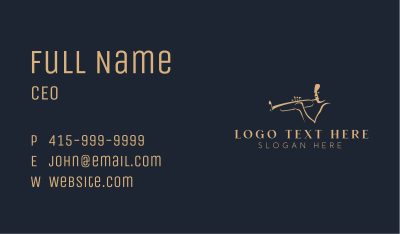 Musician Trumpet Instrument  Business Card Image Preview