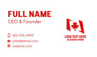 Canada Maple Flag  Business Card Image Preview