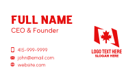 Canada Maple Flag  Business Card Preview