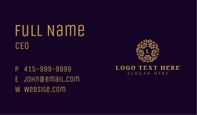 Decorative Luxury Ornament Business Card Image Preview