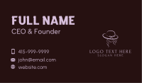 Feminine Fashion Hat Business Card Image Preview