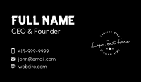 Generic Cursive Business  Business Card Preview