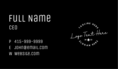 Generic Cursive Business  Business Card Image Preview