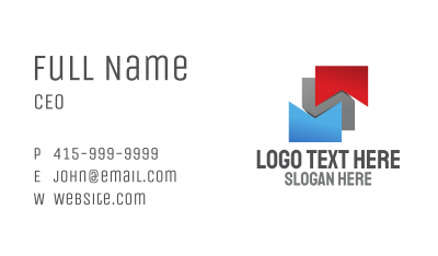 Chevron Badge Business Card Image Preview