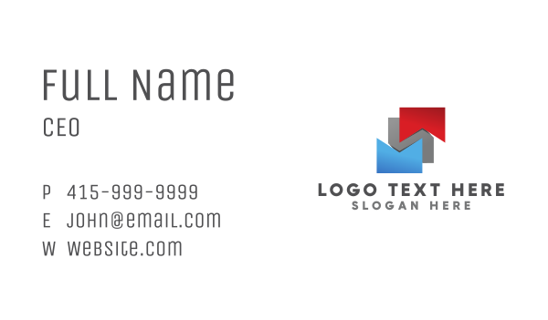 Chevron Badge Business Card Design Image Preview