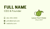 Leaf Teapot  Business Card Image Preview