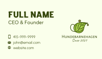 Leaf Teapot  Business Card Image Preview