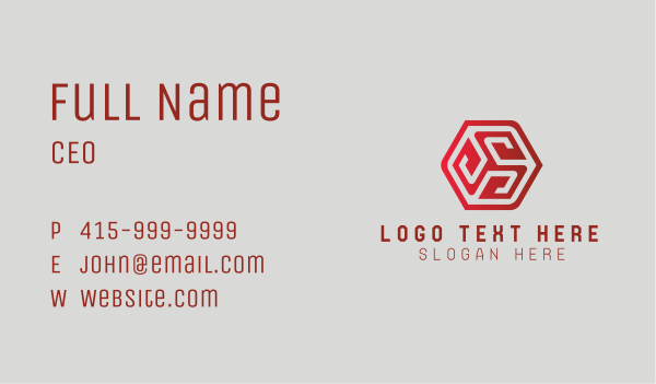 Red Cube Box Business Card Design Image Preview