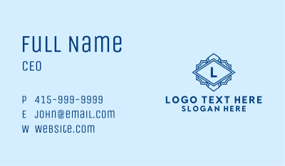 Professional Company Lettermark  Business Card Image Preview