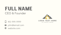 Excavator Mountain Machinery Business Card Image Preview