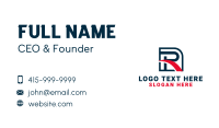 Generic Company Letter R Business Card Image Preview