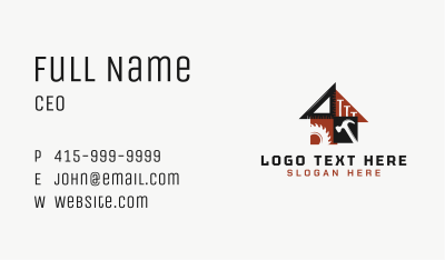 Carpenter House Tools Business Card Image Preview