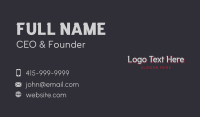 Apparel Shop Wordmark Business Card Image Preview