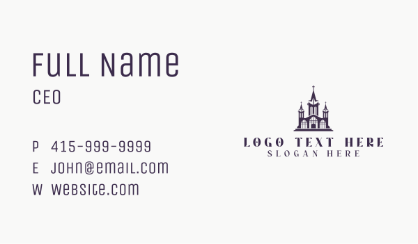 Basilica Cathedral Architecture Business Card Design Image Preview